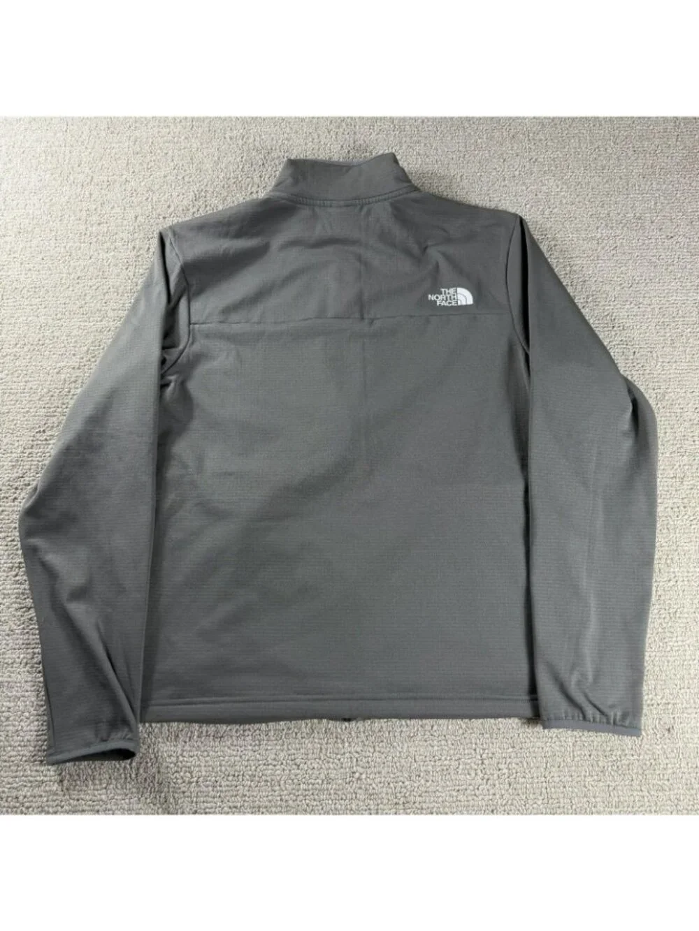 The North Face Cedar Trail Grid Full Zip Jacket Gray Men's Size Medium